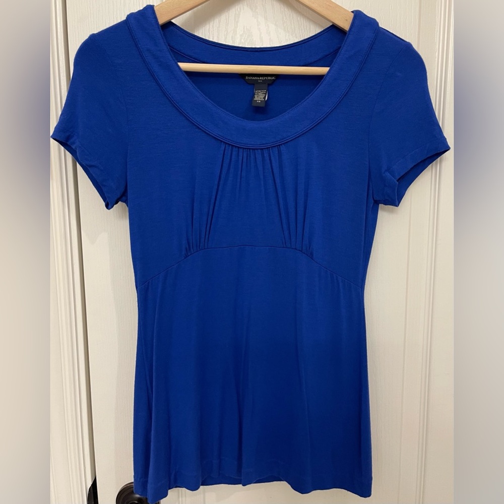 Banana Republic Blue Empire Waist Top